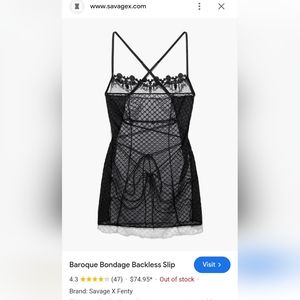 NWT SavageXFenty Lingerie Bondage Slip